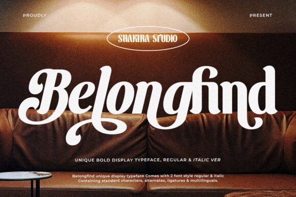 Belongfind: A Display Serif Font That Commands Attention