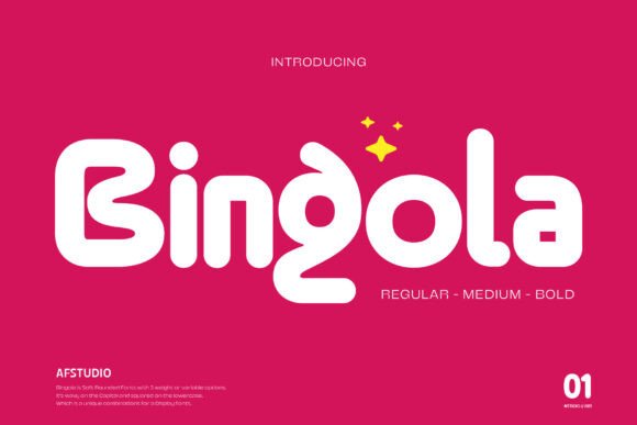Bingola Display Font for Handmade & Printable Creations
