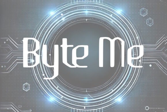 Byte Me: A Modern Display Font for Editorial Design