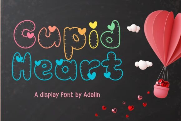 Cupid Heart Font: Playful, Cheerful & Perfect for Handmade Brands