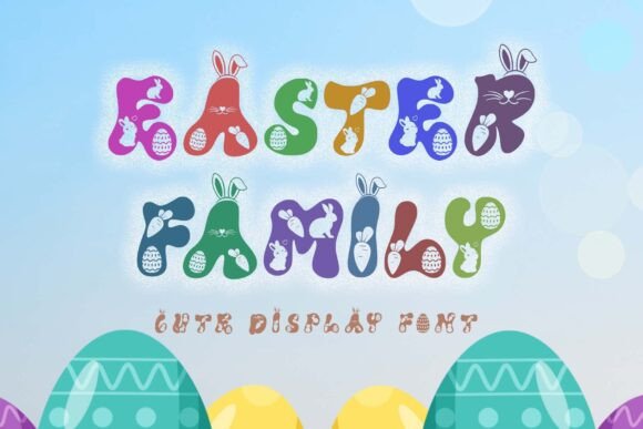 Easter Family Display Font for Warm, Playful Web Headlines
