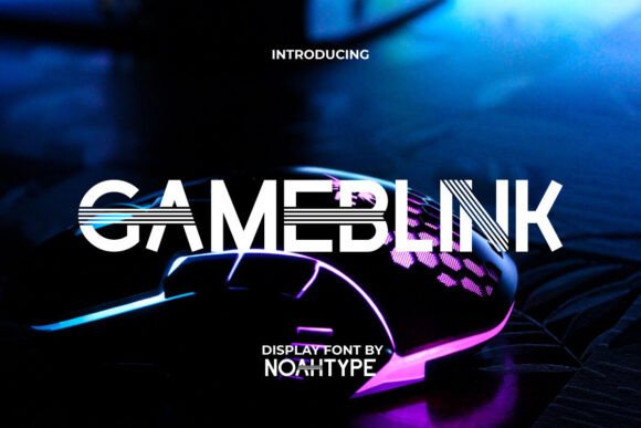 Gameblink: A Futuristic Display Font That Surprises You Twice