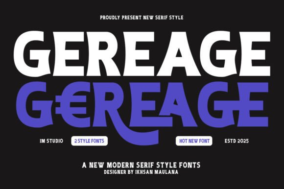 Gereage: A Confident, Fluid Script for Real Brand Work