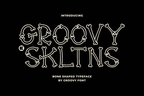 Groovy Skltns: A Bone-Structured Display Typeface with Editorial Charm