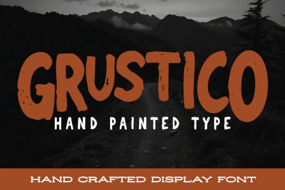Grustico: A Display Font with Weathered Soul