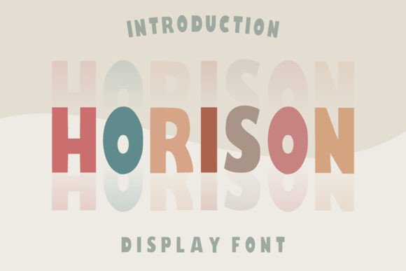 Horison: A Playful Display Font for Handmade Charm