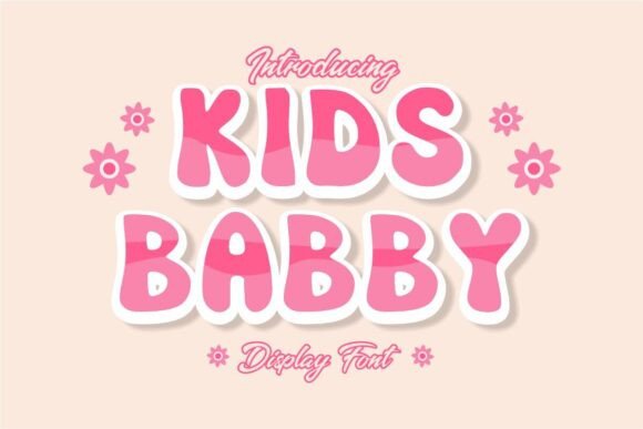 Kids Babby: A Cheerful Display Font for Handmade Joy
