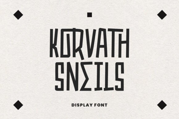Korvath Sneils: A Bold Sans Serif Font for Standout Branding