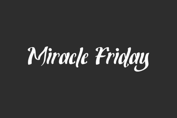 Miracle Friday Font: A Fun, Fearless Branding Tool