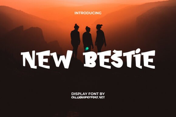 New Bestie: A Playful Display Font That Pops on Every Screen