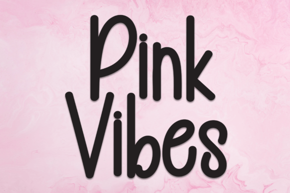 Pink Vibes: A Handwritten Display Font That Feels Like a Warm Hello