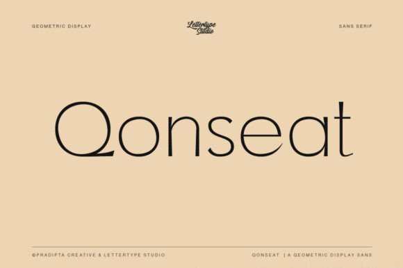 Qonseat: A Standout Sans Serif for Small Business Branding
