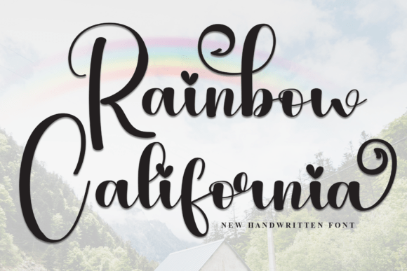 Rainbow California: A Whimsical Handwritten Font for Makers