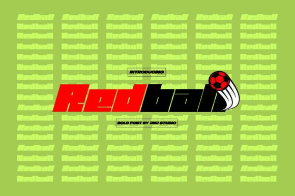 Redball: A Bold Display Font That Commands Attention