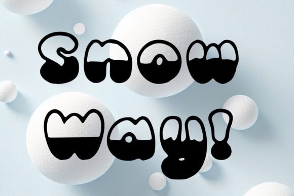 Snow Way: A Playful Display Font for Winter-Themed Web Design