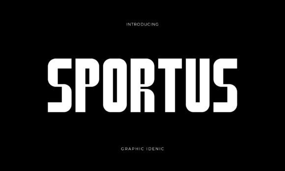 Sportus: A Display Font That Moves With Purpose