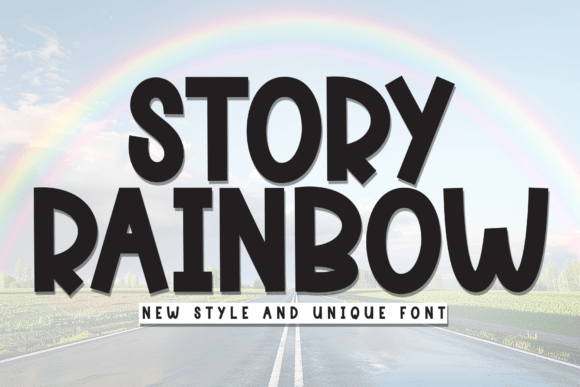 Story Rainbow: A Whimsical Display Font That Feels Like Your Brand’s Best Friend