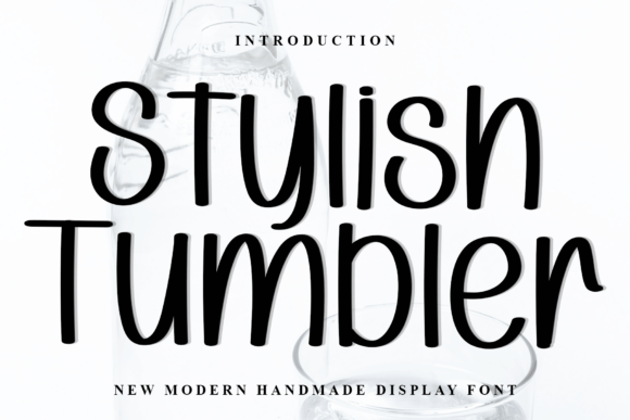 Stylish Tumbler: A Playful Display Font for Editorial Charm