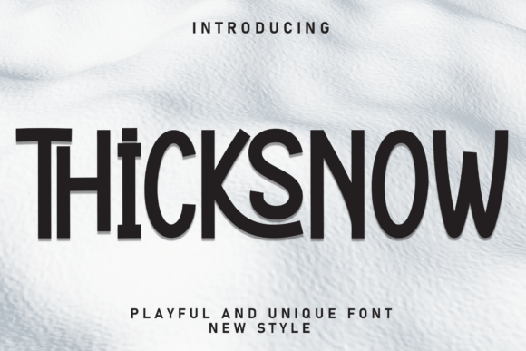 Thicksnow: A Display Font That Anchors Your Campaign Visuals