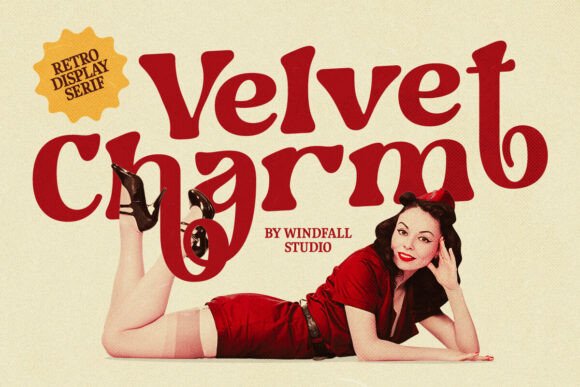 Velvet Charm: A Display Font That Makes Your Headlines Instantly Recognizable
