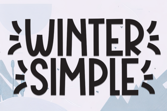 Winter Simple: A Friendly Handwritten Display Font for Editorial Design