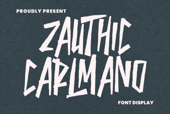 Zauthic Carlmano: A Bold Display Font for Authentic Branding