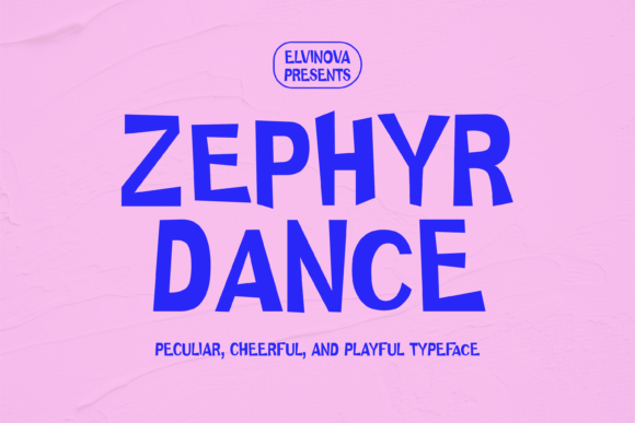 Zephyr Dance: A Playful Display Font That Brings Joy to Real Branding